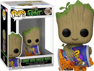 Marvel I am Groot - Groot with Cheese Puffs funko pop